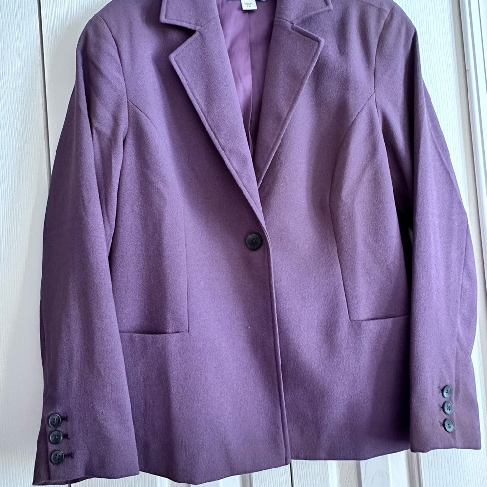Coldwater Creek Deep Plum Blazer
